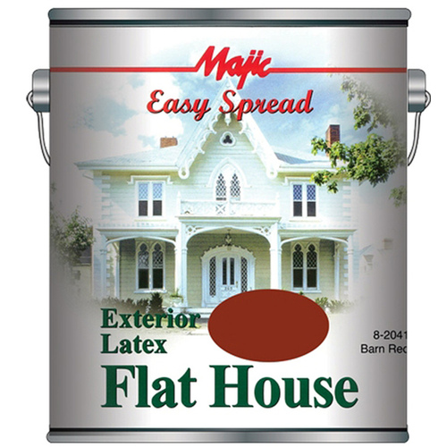 Easy Spread Exterior Latex Flat House Paint 1 Gal - Barn Red