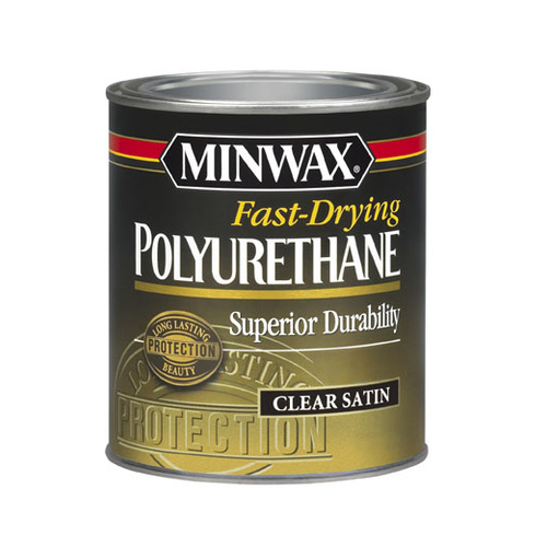 Minwax 230104444 4444 Polyurethane, Liquid, Clear, 0.5 pt, Can