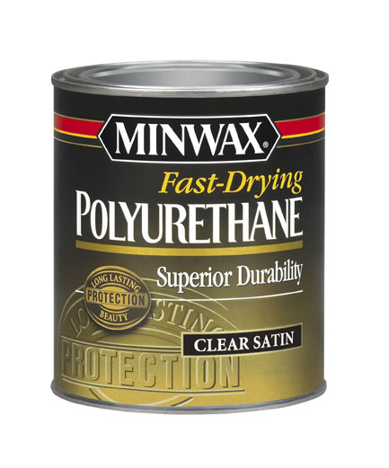 Minwax 63010444 Fast-Drying Polyurethane - Satin - Quart Clear