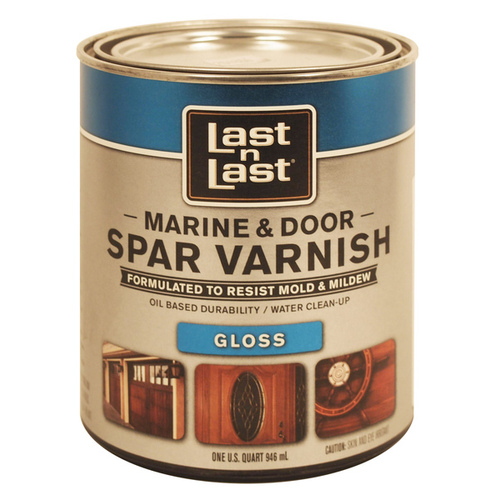 Last N Last 94004 Last n Last Marine & Door Spar Varnish - Gloss/Water Clean Up - Quart