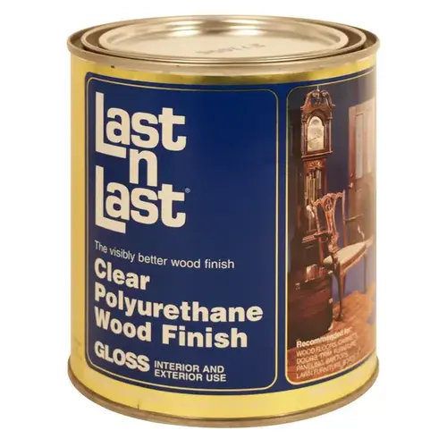 ABSOLUTE COATINGS GROUP 35712540 Last n Last Clear Polyurethane Wood Finish 550VOC - Gloss - Quart