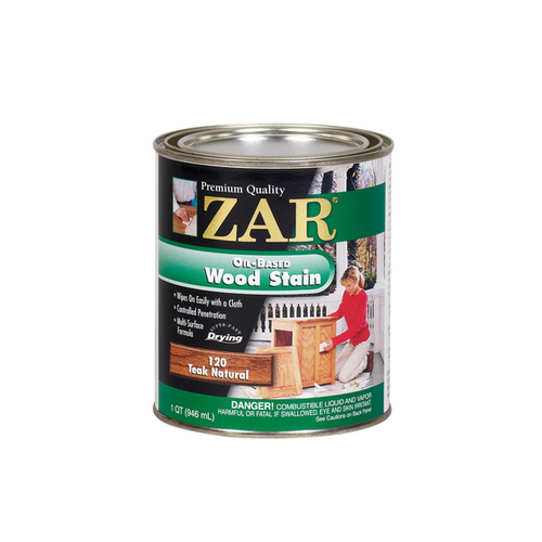 Wood Stain, Premium Teak, Liquid, 1 qt, Can