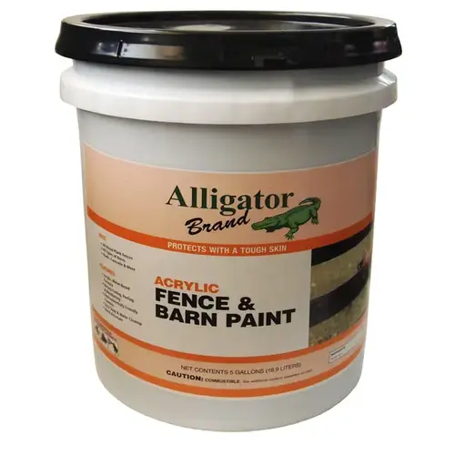 Acrylic Fence Paint Black 5 Gallon