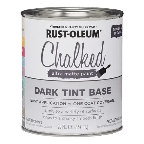 Chalked Chalky Paint, Chalked/Ultra Matte, 30 oz, Quart Dark Tint