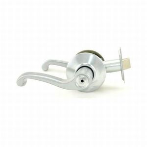 S Series Privacy Flair Left Hand with 16-203 Latch 10-001 Strike Satin Chrome Finish