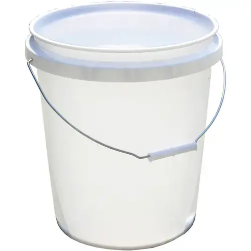 20256 Paint Pail, 2 gal Capacity, HDPE, White