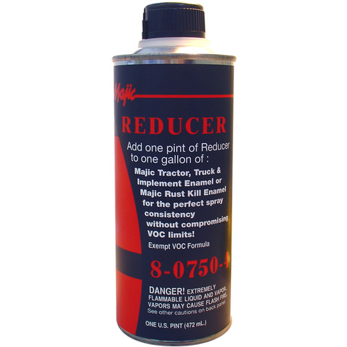 Majic Paints 8-0750-3 Paint Reducer, Liquid, Organic Solvent, Clear, 1 pt