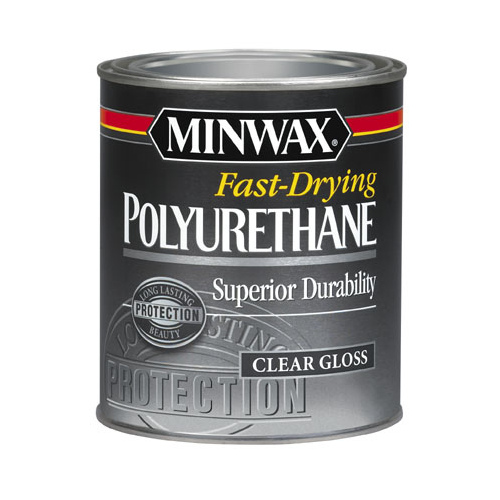 MINWAX COMPANY, THE 230004444 Fast-Drying Polyurethane - Clear Gloss - 1/2 Pint