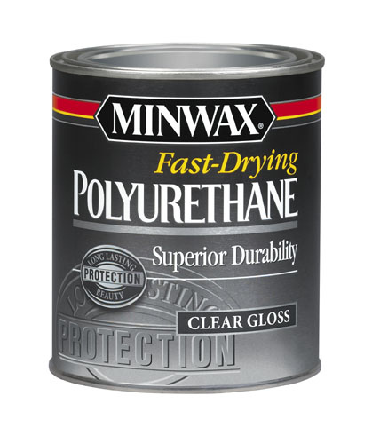 MINWAX COMPANY, THE 230004444 Fast-Drying Polyurethane - Clear Gloss - 1/2 Pint