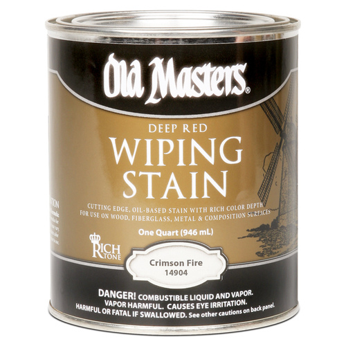 Wiping Stain Semi-Transparent Crimson Fire Oil-Based 1 qt Crimson Fire - pack of 4