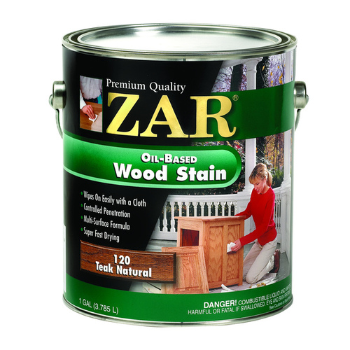 UGL 12013*GALLON ZAR Wood Stain 1 Gallon - Teak Natural