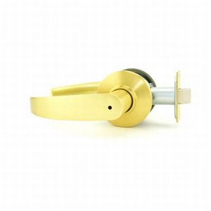 S Series Privacy Neptune with 16-203 Latch 10-001 Strike Satin Brass Finish