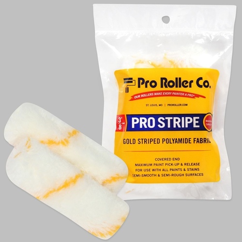 Pro Roller Co CRC-CE-04 4" x 3/8" Pro Stripe-Gold Striped Polyamide