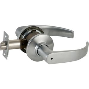 S Series Privacy Neptune with 16-203 Latch 10-001 Strike Satin Chrome Finish