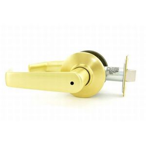 S Series Privacy Saturn with 16-203 Latch 10-001 Strike Satin Brass Finish