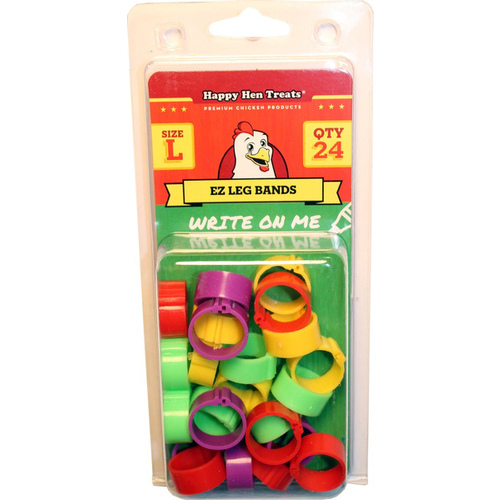 HAPPY HEN TREATS EZ LEG BANDS - LARGE