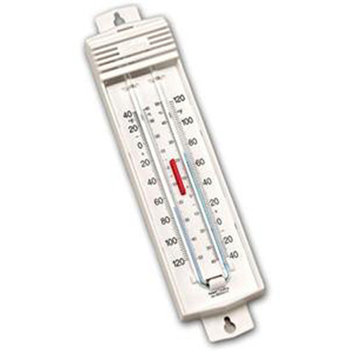 Maximum/Minimum Temp. Wall Thermometer White