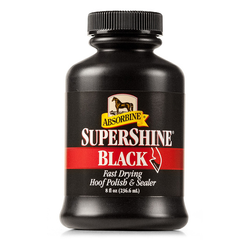 SuperShine Hoof Polish & Sealer, Black, 8-oz.