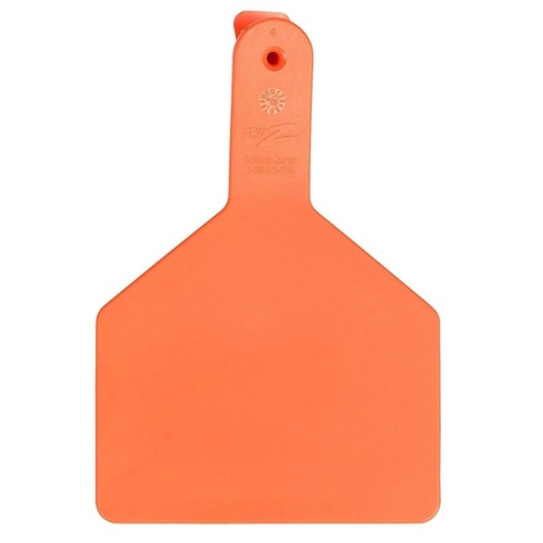 Z Tags for Cows 1-Piece Blank/Orange pack of 100