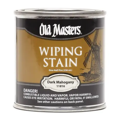 Wiping Stain Semi-Transparent Dark Mahogany Oil-Based 0.5 pt Dark Mahogany - pack of 6