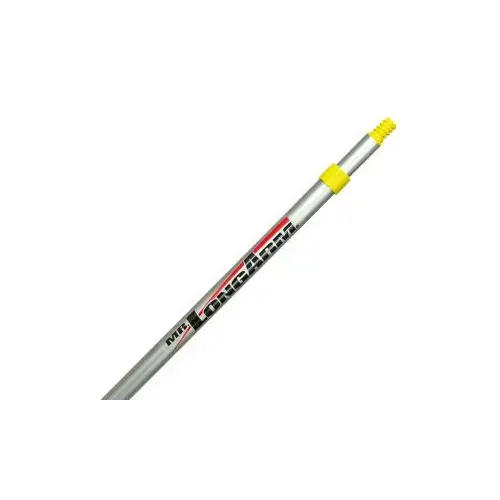 Extension Pole Twist-Lok Telescoping 4.3-8.1 ft. L X 1" D Aluminum Silver Silver