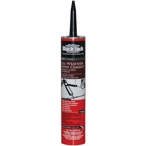 Gardner 2172-9-66 All-Weather Roof Cement WET-R-DRI Gloss Black Patching Cement 10 oz Black