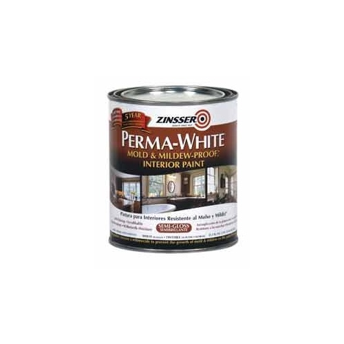 Interior Paint, Semi-Gloss, White, 1 qt Can - pack of 6