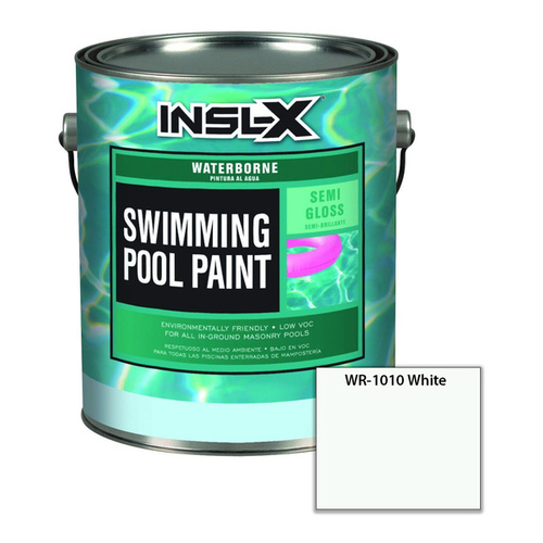 Insl-X WR1010092-01-XCP2 Swimming Pool Paint Indoor and Outdoor Semi-Gloss White Acrylic 1 gal White - pack of 2