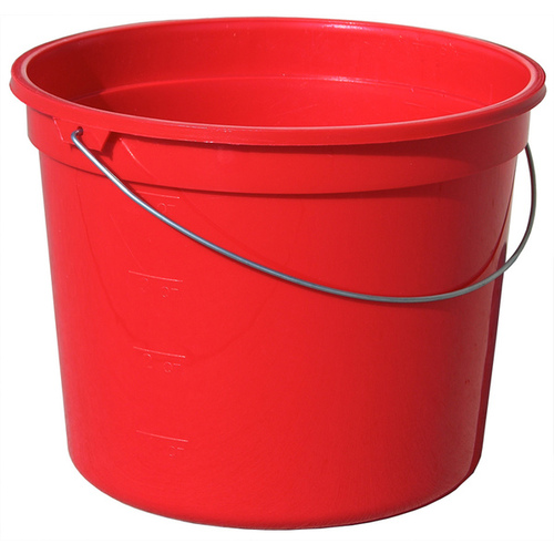 05160 Paint Pail, 5 qt Capacity, Plastic, Red - pack of 24