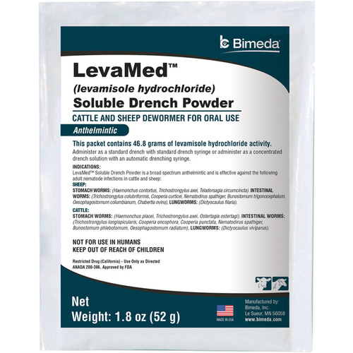 Bimeda North America 1LEV004 Levamed Soluble Drench Powder