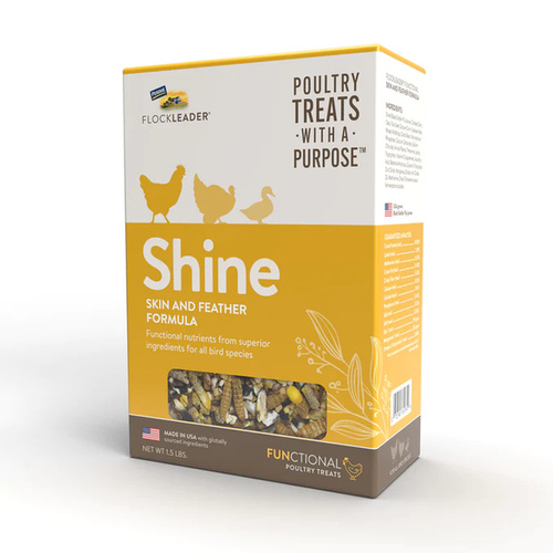 Flockleader Shine Poultry Treats for Skin & Feather Support - 1.5lbs.