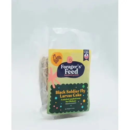 Forager's Feed 001-656064 BLACK SOLDIER FLY LARVAE CAKE 4OZ VIVOTEIN/FORAGERS FEED