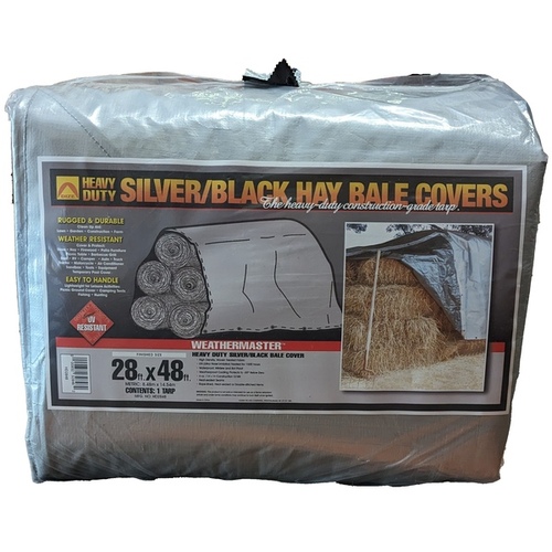 DIZE HD2848 COVER BALE HAY SLV/BLK 28X48FT