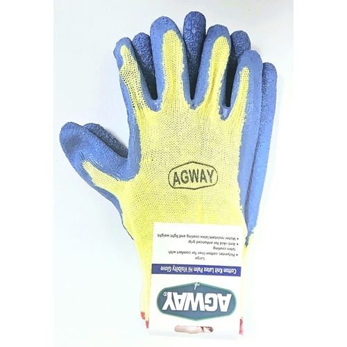 Sourcelink Agway Private Label 8427CK-L-XCP6 LATEX PALM BLUE DIP LARGE GLOV - 2 per pack x6 packs