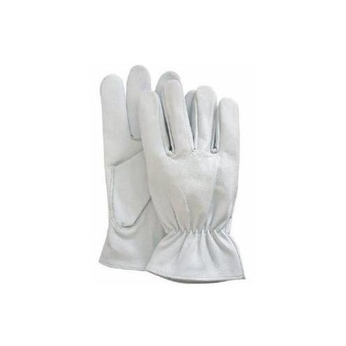 White Goatskin Driver Glove - Large Pair