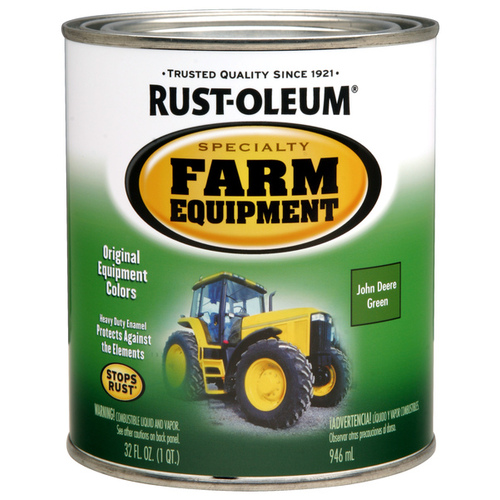 Rust-Oleum 280108 SPECIALTY 7435502 Farm Equipment Enamel, Green, 1 qt Can