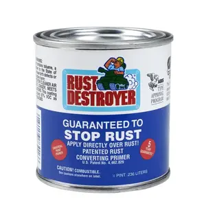 Rust Destroyer 73016RD Rust Prevention Paint No Indoor and Outdoor Matte Red Oil-Based Alkyd-Based 8 oz Red