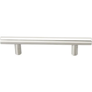 4" Center To Center Cabinet Pull Satin Stainless Steel Finish