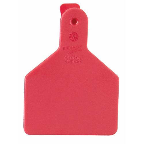 Z Tags 700-2500-163 Z Tags 100 Count 1-Piece Blank Tags for Calves, Red