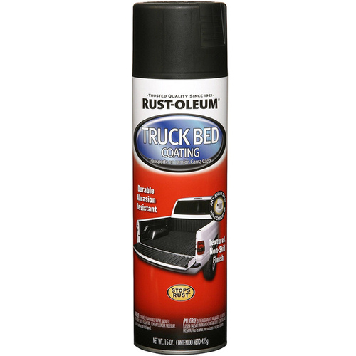 Truck Bed Spray Coating, 15 oz, Liquid, Solvent Like Black