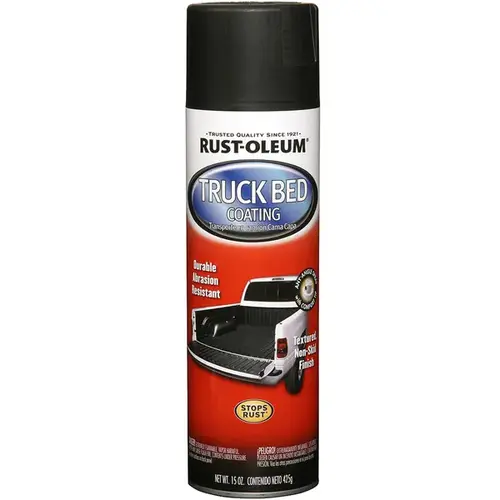 Truck Bed Coating Automotive Flat/Matte Black 15 oz Black - pack of 6