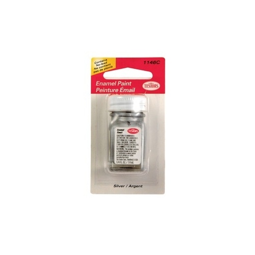 Testors Enamel Metallic Paint - Silver 0.25 oz