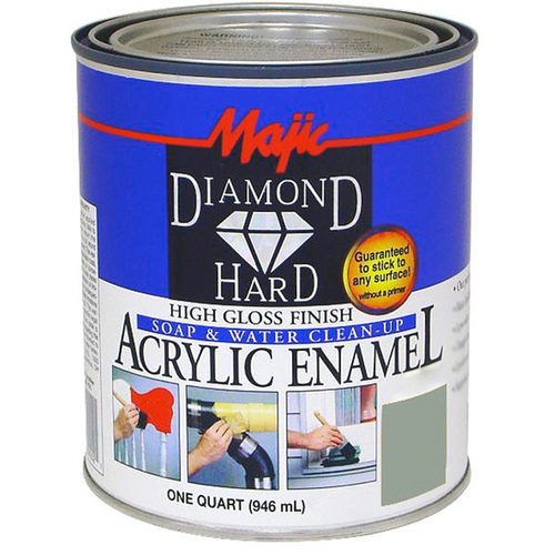 Majic Paints 8-1510-2 DiamondHard Enamel Paint, Gloss, Navy Gray, 1 qt Can