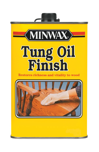 Minwax 47500000 Tung Oil Finish Semi-Transparent Satin Amber Oil-Based 1 pt Amber