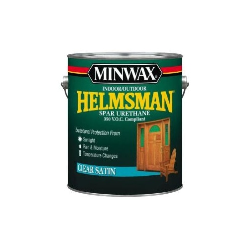 Helmsman Spar Urethane, Indoor/Outdoor, Clear Satin, 1-Gallon