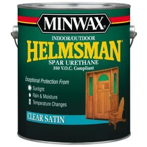 MINWAX COMPANY, THE 13205 Helmsman Spar Urethane, Indoor/Outdoor, Clear Satin, 1-Gallon