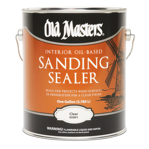 Sanding Sealer, Clear, Liquid, 1 gal, Canister