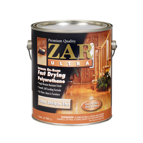 ZAR 33913-XCP2 Polyurethane, Liquid, Antique Flat, 1 gal, Can - pack of 2