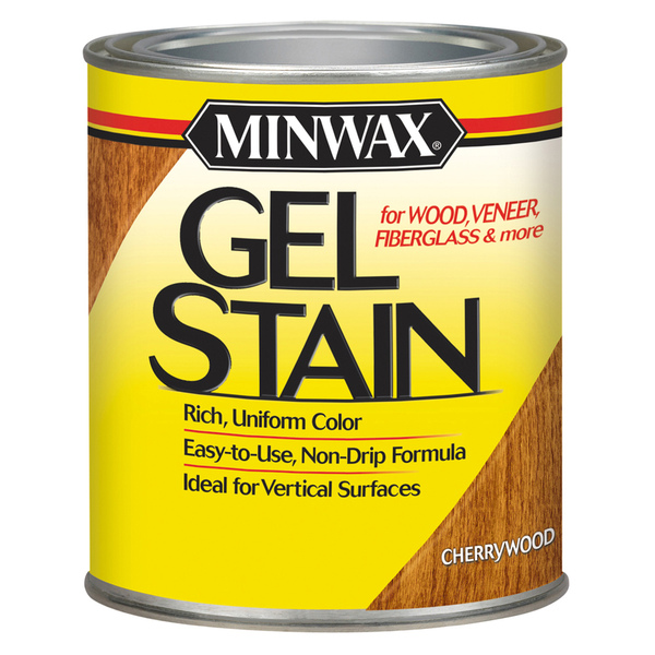 Minwax 260704444 4444 Gel Stain, Cherrywood, Liquid, 0.5 pt