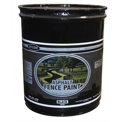 Asphalt Fence Paint - Black 5-gallon